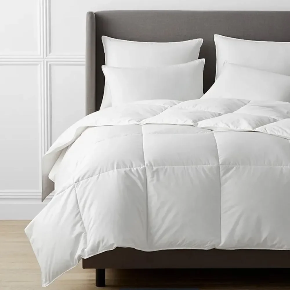 The Company Store Luxe Olympia Down Extra Warmth Comforter in White. Full Size.